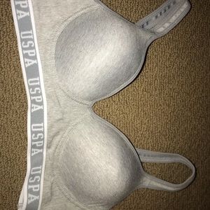 Gray Polo Bra